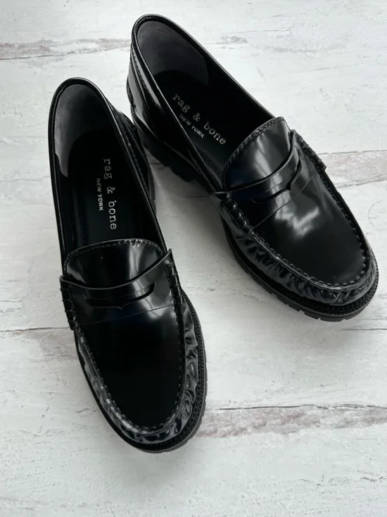 rag & bone • Corey Leather Lug-Sole Penny Loafers NWOT - Picture 12 of 13